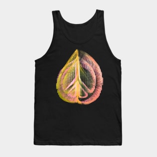 Autumn Leaf and Peace Abstract Tank Top
